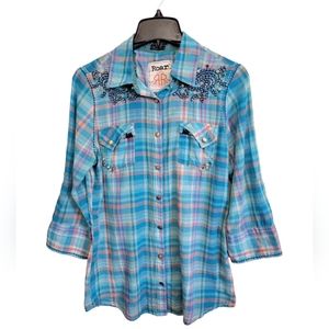Destined to Roar Western Shirt, Size XL
